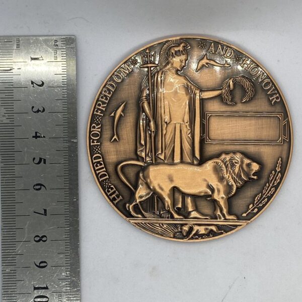 Dead Mans Penny - WW1 Memorial Plaque mini