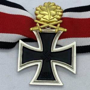 WW2 German Iron Cross with Gold Swords and Oak Leaves f/s