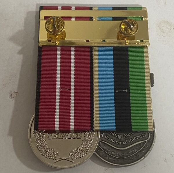 Mount 2 Medals - Full Size Butterfly Clasp