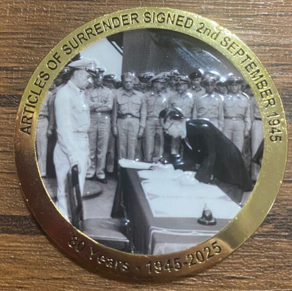 Commemorative Medallion - 80th Anniversary VJ Day