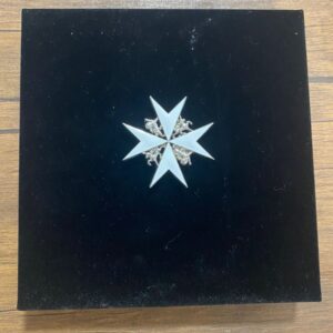 St John Medal Box - Velvet Look (180mm x 180mm)