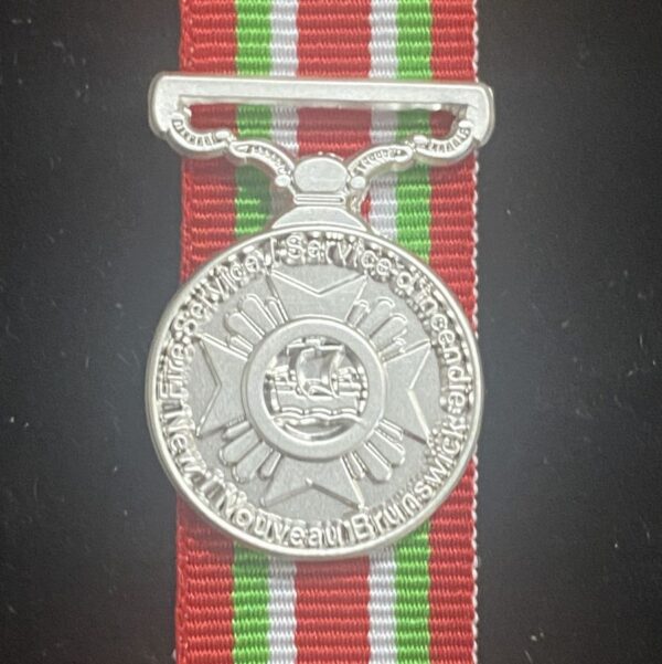 New Brunswick Fire Service Medal (miniature) - Canada