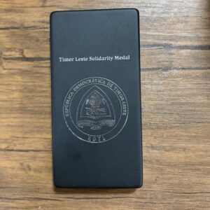 Medal Box - Timor Leste Solidarity Medal Fitted box (155mm x 75mm)