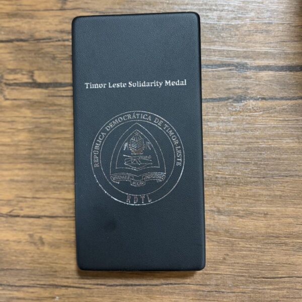 Medal Box - Timor Leste Solidarity Medal Fitted box (155mm x 75mm)