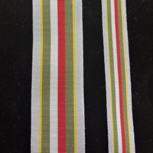 Polish Army Medal Ribbon Reject (outer band too light)