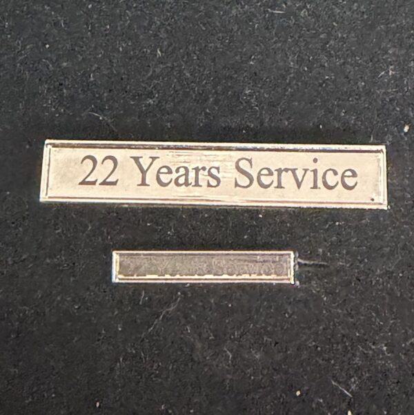 Generic Text Long Service - Laser Engraved (Black on Silver)