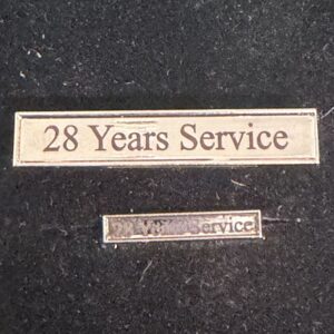 Generic Text Long Service - Laser Engraved (Black on Silver)