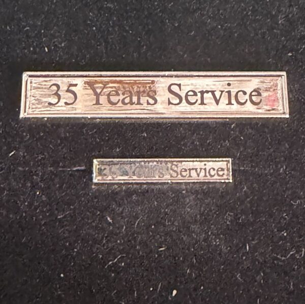 Generic Text Long Service - Laser Engraved (Black on Silver)