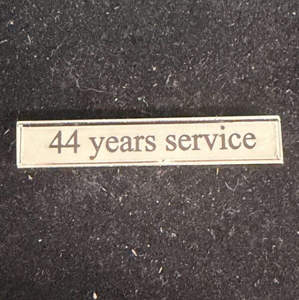 Generic Text Long Service - Laser Engraved (Black on Silver)